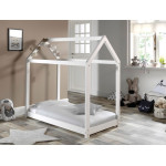 Paris Prix Lit Enfant Design "Cabane" 70x140cm Blanc