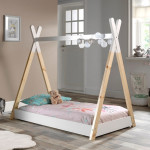 Paris Prix Lit Enfant Design "Tipi" 70x140cm Blanc