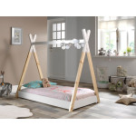 Paris Prix Lit Enfant Design "Tipi" 70x140cm Blanc