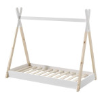 paris prix Lit Enfant Design "Tipi" 70x140cm Blanc