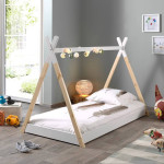 Paris Prix Lit Enfant Design "Tipi" 90x200cm Blanc