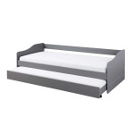 Paris Prix Lit Enfant Gigogne "Léana" 90x200cm Gris