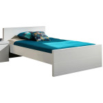 paris prix Lit Enfant "Lara" 120x200cm Blanc