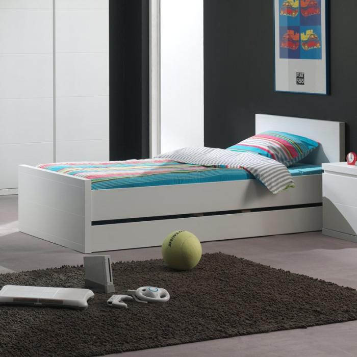 Paris Prix Lit Enfant "Lara" 90x200cm Blanc