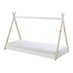 paris prix Lit Enfant & Matelas "Tipi" 90x200cm Blanc