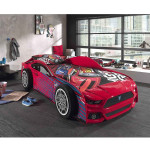 Paris Prix Lit Enfant "Panther Power" 90x200cm Rouge