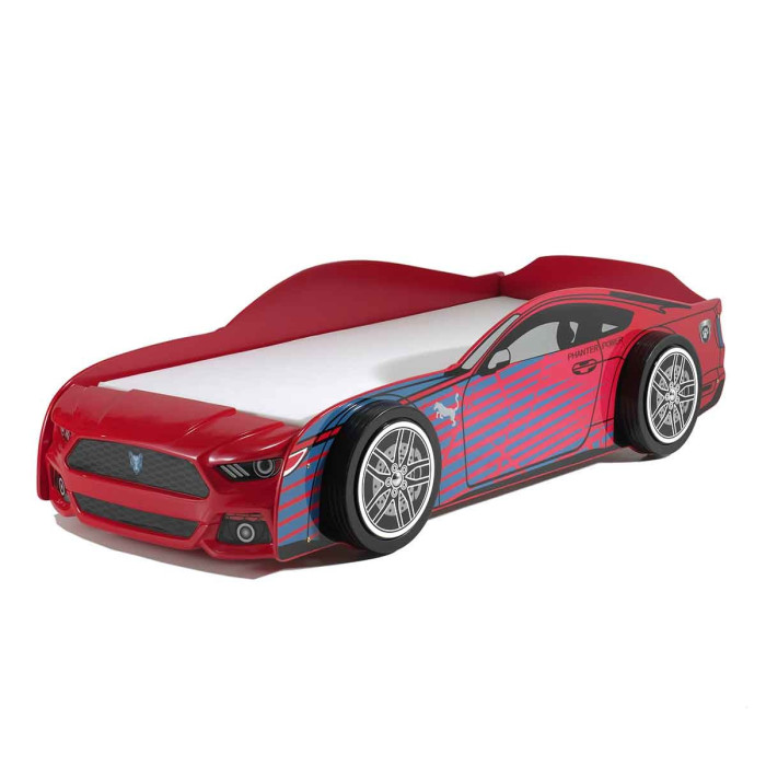 Paris Prix Lit Enfant "Panther Power" 90x200cm Rouge