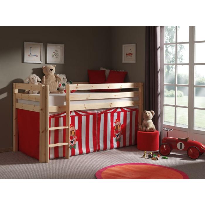 Paris Prix Lit Enfant "Pino Cirque" 90x200cm Naturel