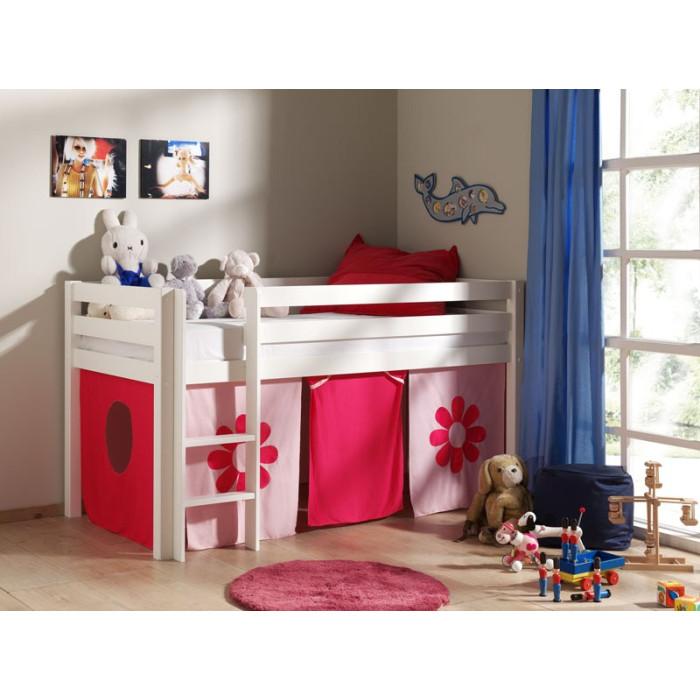 Paris Prix Lit Enfant "Pino Flower" 90x200cm Blanc