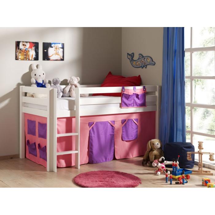 Paris Prix Lit Enfant "Pino Rose" 90x200cm Blanc
