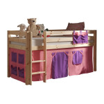 paris prix Lit Enfant "Pino Rose" 90x200cm Naturel