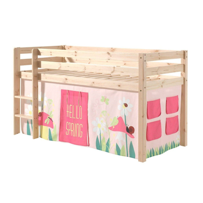 Paris Prix Lit Enfant "Pino Spring" 90x200cm Naturel