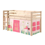 paris prix Lit Enfant "Pino Spring" 90x200cm Naturel
