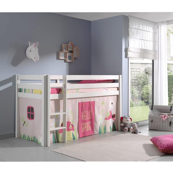 Paris Prix Lit Enfant "Pino Spring" Blanc