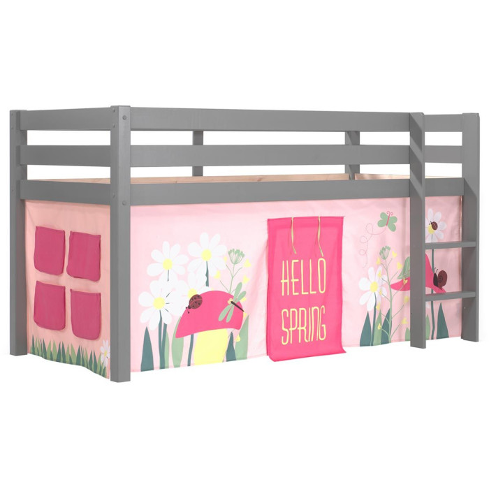 Paris Prix Lit Enfant "Pino Spring" Gris