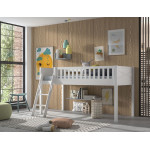 Paris Prix Lit Enfant "Scott" 90x200cm Blanc