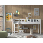 Paris Prix Lit Enfant "Scott" 90x200cm Blanc