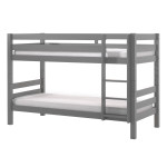 paris prix Lit Enfant Superposé "Pino" 90x200cm Gris