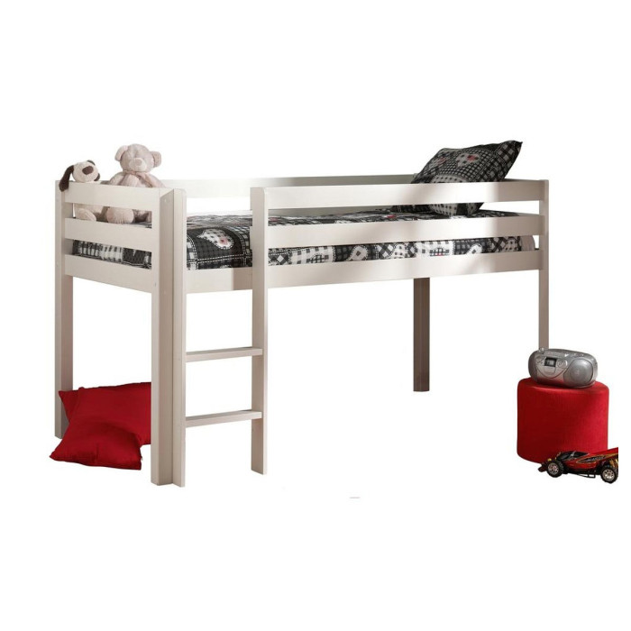 Paris Prix Lit Enfant Surélevé "Pino" 90x200cm Blanc