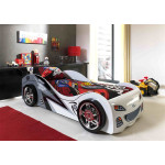Paris Prix Lit Enfant Voiture "Brap" 90x200cm Blanc
