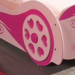Paris Prix Lit Enfant Voiture "Love" 90x200cm Rose