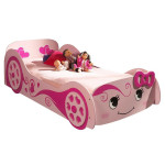 paris prix Lit Enfant Voiture "Love" 90x200cm Rose