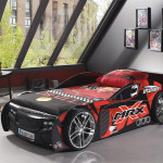 Paris Prix Lit Enfant Voiture "MRX" 90x200cm Noir