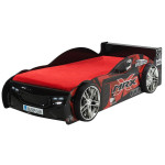 paris prix Lit Enfant Voiture "MRX" 90x200cm Noir