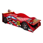 paris prix Lit Enfant Voiture "Race" 70x140cm Rouge