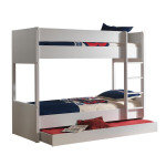 paris prix Lit Superposé "Lara" 90x200cm Blanc