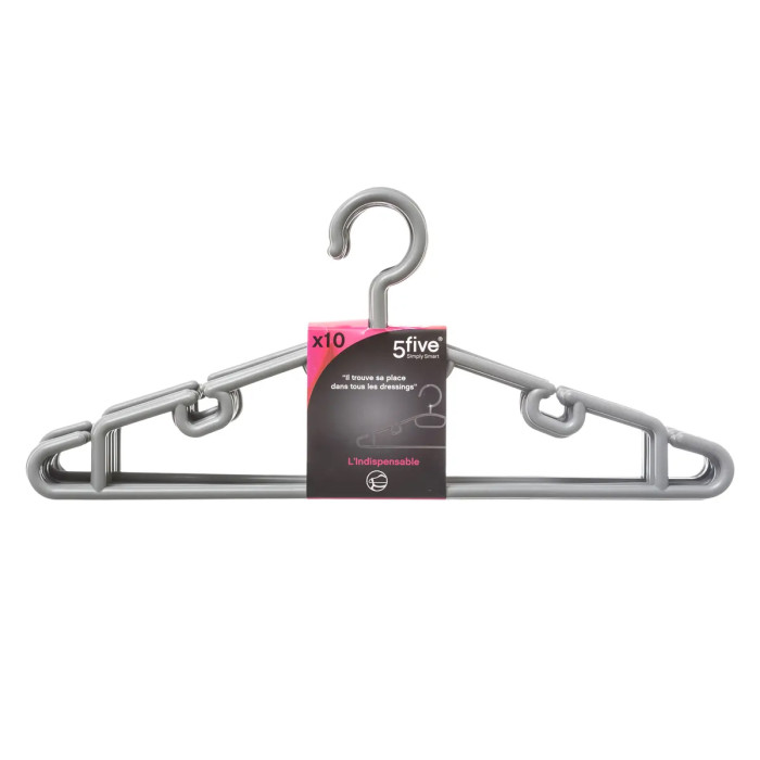 Paris Prix Lot De 10 Cintres 40cm Gris