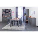Paris Prix Lot De 2 Chaises Deisgn "Zerno" 95cm Gris