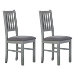 paris prix Lot de 2 Chaises Deisgn "Zerno" 95cm Gris