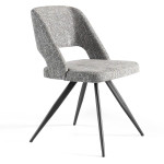 Paris Prix Lot De 2 Chaises Design "Gioia" 82cm Gris