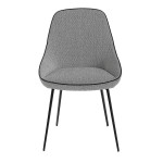 Paris Prix Lot De 2 Chaises Design "Poupa" 80cm Gris