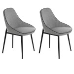 paris prix Lot de 2 Chaises Design "Poupa" 80cm Gris