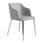 Paris Prix Lot De 2 Chaises Design "Tela" 79cm Gris