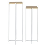 Paris Prix Lot De 2 Sellettes "Loka" 82cm Blanc