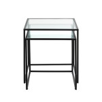 Paris Prix Lot De 2 Tables Gigognes "Park" 49cm Noir