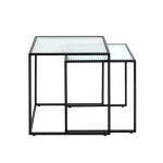 Paris Prix Lot De 2 Tables Gigognes "Park" 49cm Noir
