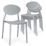 Paris Prix Lot De 4 Chaises Design "Tojal" 81cm Gris