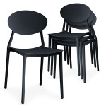 Paris Prix Lot De 4 Chaises Design "Tojal" 81cm Noir