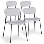 Paris Prix Lot De 4 Chaises Design "Tyler" 80cm Gris