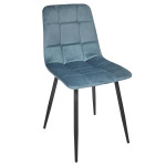 Paris Prix Lot De 4 Chaises "Mateo" 88cm Bleu Canard