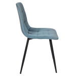 Paris Prix Lot De 4 Chaises "Mateo" 88cm Bleu Canard