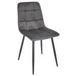 Paris Prix Lot De 4 Chaises "Mateo" 88cm Gris Foncé