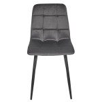 Paris Prix Lot De 4 Chaises "Mateo" 88cm Gris Foncé