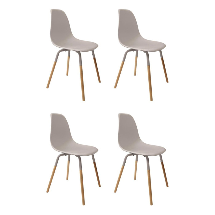 Paris Prix Lot De 4 Chaises "Phenix" 85cm Taupe