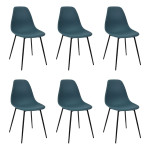 paris prix Lot de 6 Chaises "Gustav" 87cm Bleu