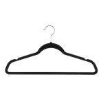 Paris Prix Lot De 8 Cintres En Feutrine 44cm Noir